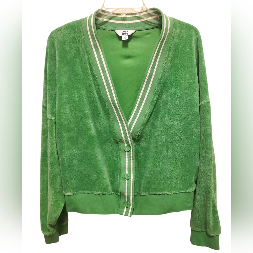 Green Button-Up Cardigan By Joy Lab
